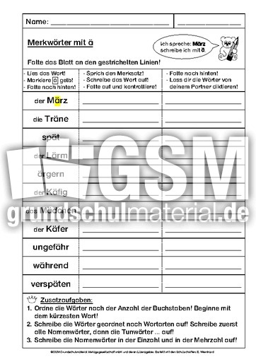 Merkwörter mit ä, Kl. 4.pdf